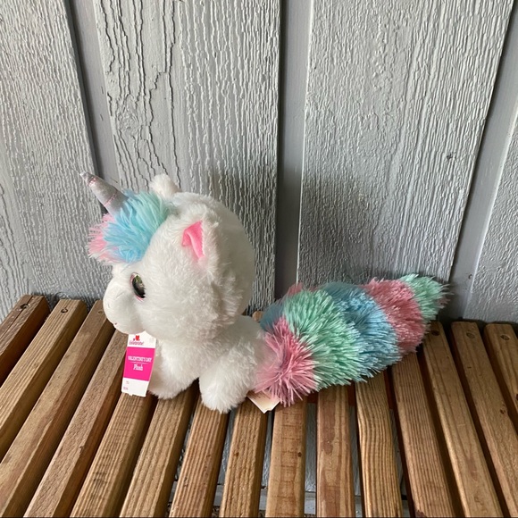 NWT Unicorn Plush Fluffy Tail New Valentine's Day Sweetheart Kids Girls Cute - Picture 12 of 13